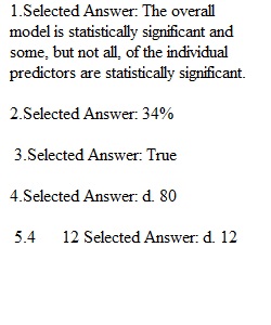 Business Decision Modeling-Quiz 2